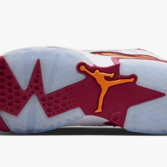 Jordan Big Kid's Jumpman White/Cardinal Red - Picture 4 of 7